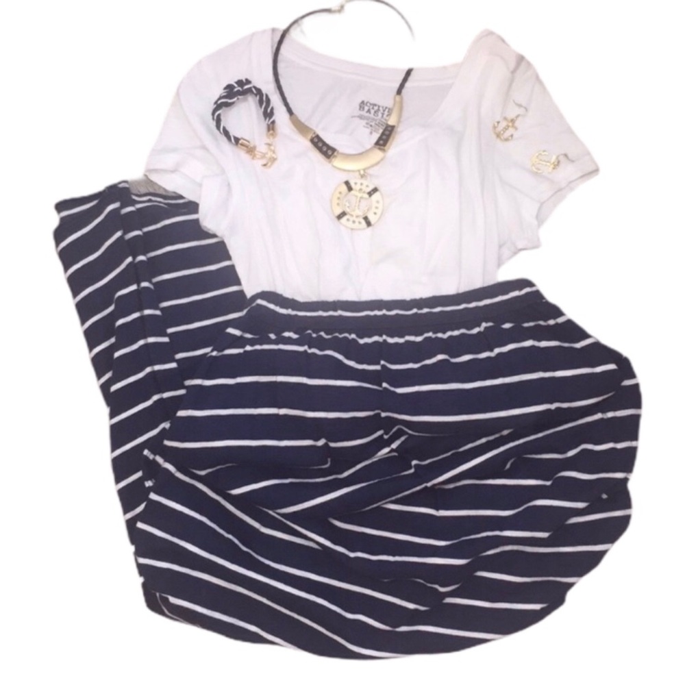 Nautical maxi skirt Hollister
